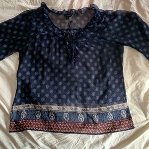 ECU Banana Republic sheer blouse. XL